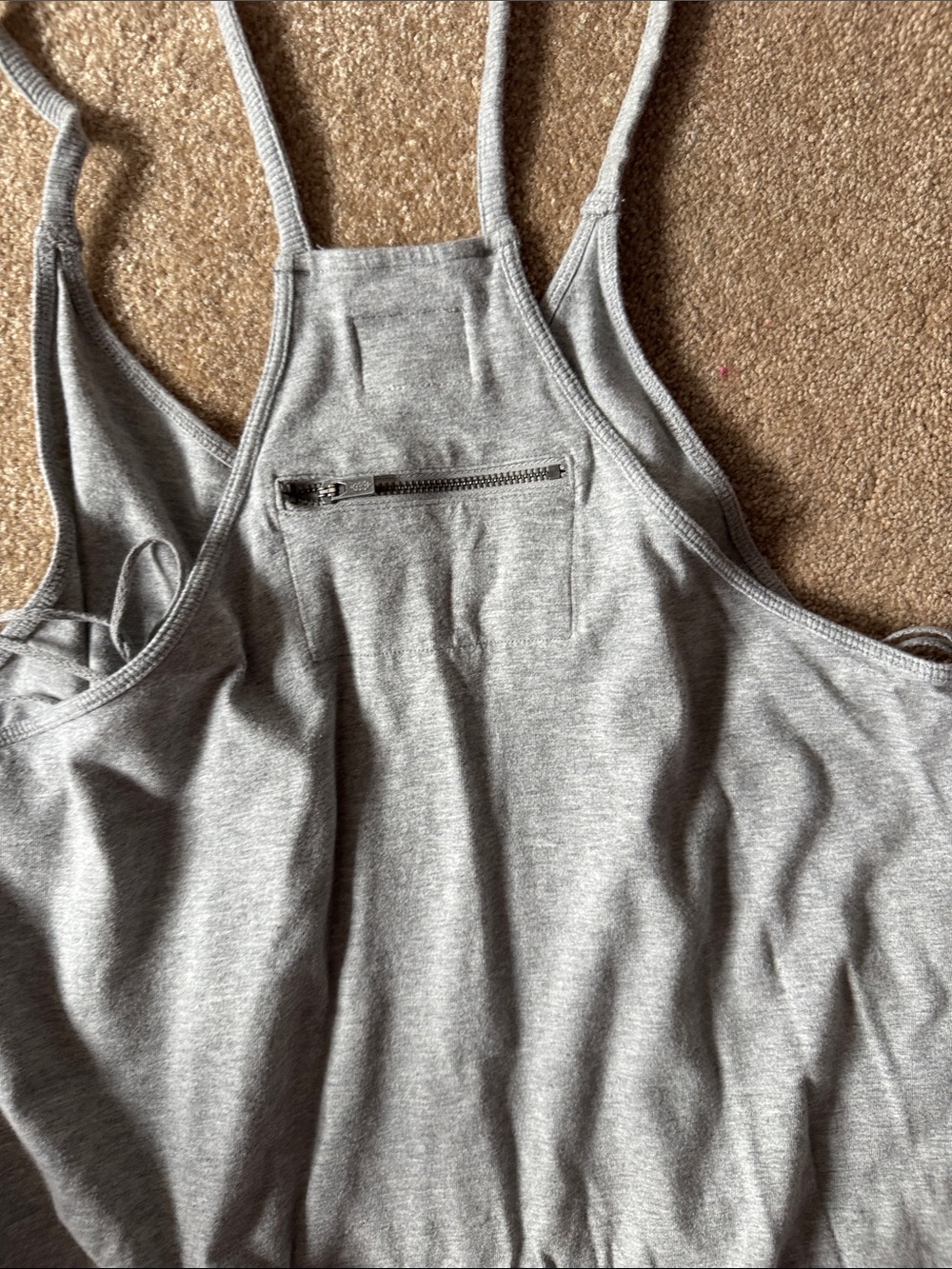 FP Movement by Free People Heather Gray Slouchy Jumpsuit - Picture 5 of 6